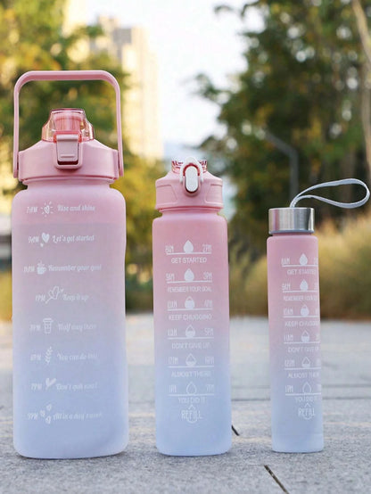 TikTok Viral 3pc Sport Water Bottle